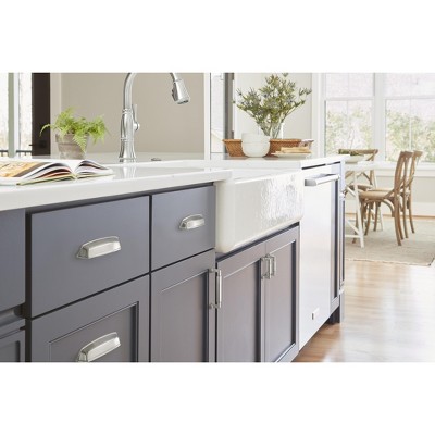 Satin Nickel 5-1/16 Inch Cabinet Drawer Pull