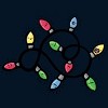 Men's Design By Humans Christmas Lights By emcgaughey T-Shirt - 2 of 4