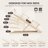 ELECWISH Pet Ramp, Folding Portable Wooden Dog & Cat Steps with Non Slip Mat & Safety Side Rails, Height Adjustable - 3 of 4