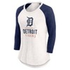 MLB Detroit Tigers Women's White 3/4 Sleeve Fashion T-Shirt - 2 of 3