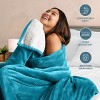 Faux Shearling Fleece Blanket by Bare Home - 2 of 4