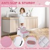 Whizmax Toddler 2 Step Stool, Non-Slip Double up Child Toddler Stepping Stool for Potty Training, Kitchen, Bedroom, Toilet Step Stool for Kids - 3 of 4