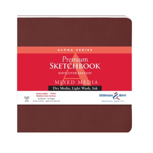 Stillman & Birn Alpha Series - Softcover Sketchbook - Square 7 x 7 - 150gsm White Paper - 1 of 2