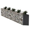 VidaXL Gabion Basket Galvanised Steel 118.1Inchx11.8Inchx39.4Inch - 3 of 4