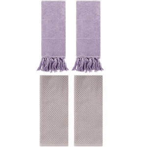 REGALWOVEN 4 Pcs Cotton Bathroom Hand Towels for Spa, Hotel - 1 of 4