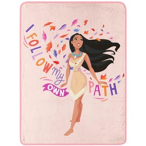 Disney Princess Pocahontas Blanket Follow Your Path Silk Touch Throw 46" x 60" Multicolored - 1 of 4
