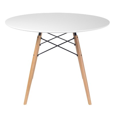 32" Parisian Round Dining Table White - Aeon