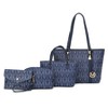 MKF Collection Marimar  M Signature Vegan Leather Women’s Tote – 4 Pcs set Handbag by Mia K - 2 of 4