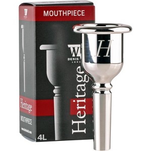 Denis Wick Heritage Tuba Mouthpiece Silver-Plated, 2186-4L - Thinned Walls & Balanced Mass for Focused Tone - Medium-Large Shank - 1 of 4