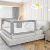 Infans 57" Bed Rails for Toddlers Vertical Lifting Baby Bed Rail Guard with Lock Grey - 3 of 4