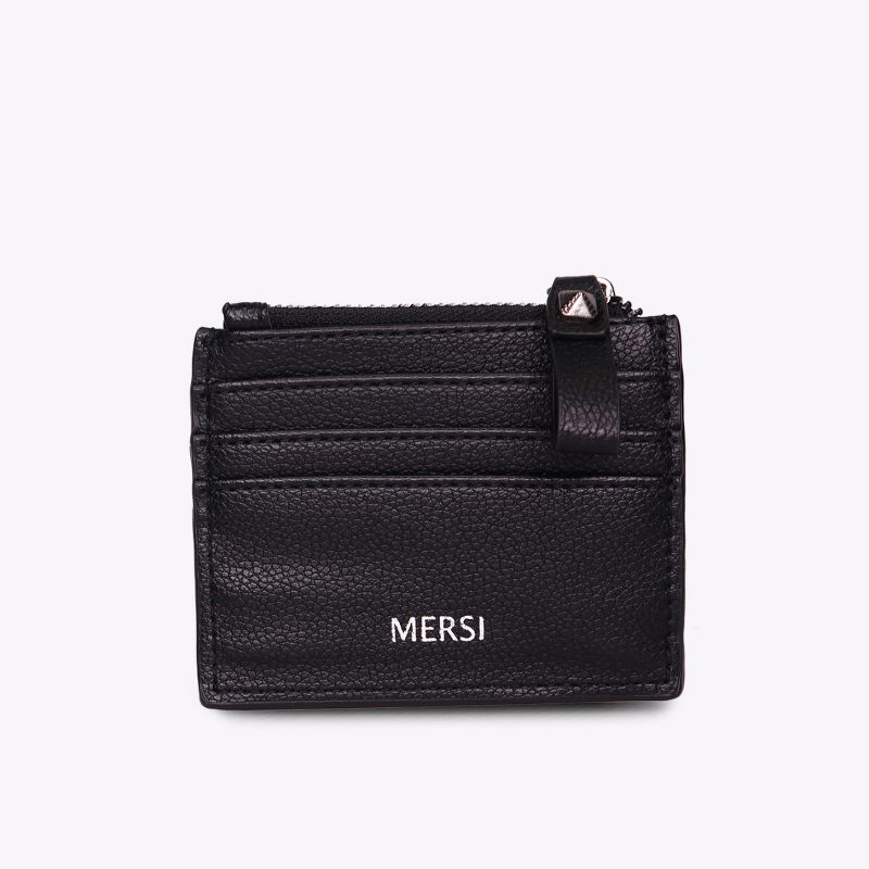 MERSI Tess Studded Card Holder Zipped Wallet - Black, 2 of 4