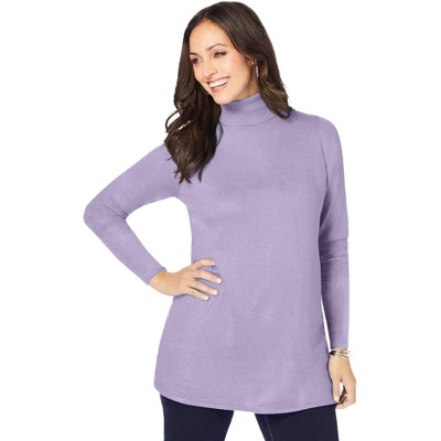 Jessica London Cotton Cashmere Turtleneck