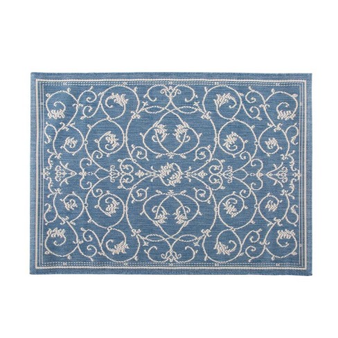 Deals Veranda Border Indoor/Outdoor Rug 5