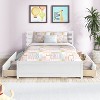 CAVINAS Full Size Modern Design Platform Bed Frame with Drawers/Trundle,No Box Spring Needed - 3 of 4