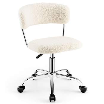 Tangkula Computer Desk Chair Adjustable Office Chair Swivel Vanity Chair