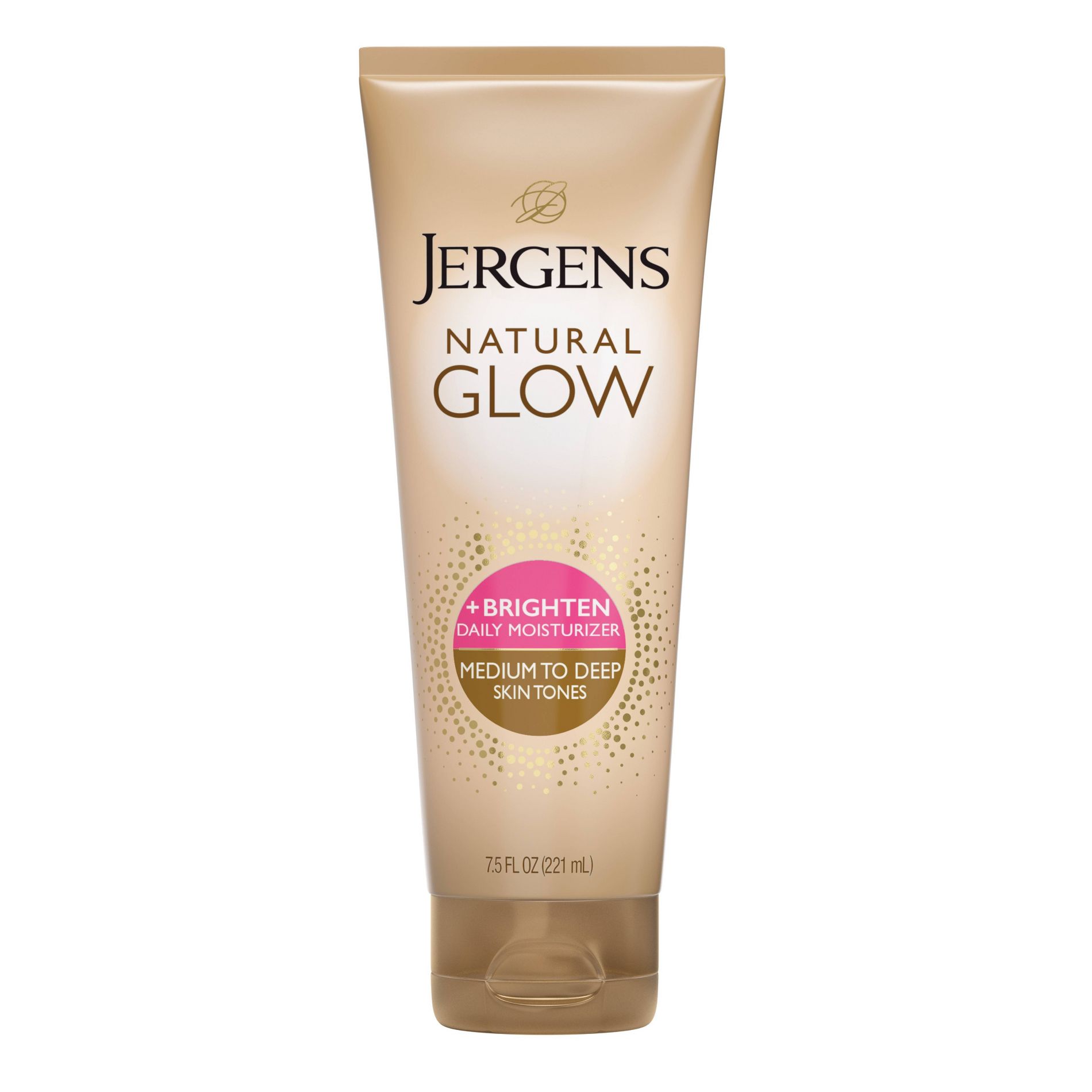Jergens Natural Glow Daily Moisturizer Self Tanner Body Lotion Sunless Tanning - Medium To Tan - 7.5 fl oz