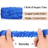Alilang Elastic Sequin Trim, 1.2 Inch 3 Row Flat Glitter Paillette Sequin Ribbon, Metallic Stretch Sequin Strip Sewing DIY Craft, 5 Yards - 2 of 4