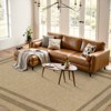 Lahome Diamond Double Frame Diagonal Faux Jute Rectangular Indoor Outdoor Area Rug - 2 of 4