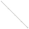 Black Bow Jewelry Polished Stainless Steel Cross Anklet, 9-10 Inch - 2 of 4