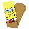 Nickelodeon SpongeBob SquarePants Mens 3D Felt Tie Knit Crew Sock Shoe Size 6-12 - 4 of 4