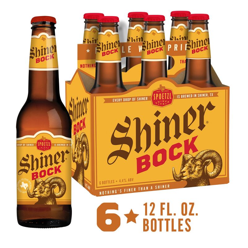 Shiner Bock Beer - 6pk/12 fl oz Bottles, 4 of 13