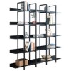 ACEPANO 70.7 in. H Home Office Open Bookcase with Five Shelves & Metal Frame-Black - 4 of 4