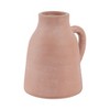 Terracotta Pottery Vase with Handle - Rustic Flower Container - Decorative Farmhouse Accent for Home, Office, Bedroom, Living Room - 4 of 4