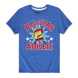 Boys' - SpongeBob SquarePants - American All Star Short Sleeve Graphic T-Shirt - 1 of 4