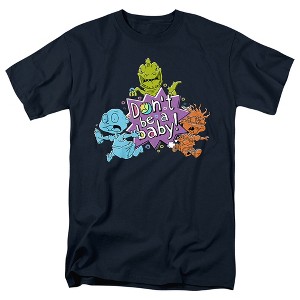 Rugrats Babies Run For The Hills Adult T-Shirt Navy - 1 of 4