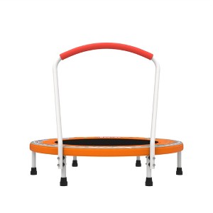 JUJABU 36-inch Mini Trampoline with Handle for Kids Ages 1-6 - Indoor & Outdoor Use - 1 of 4