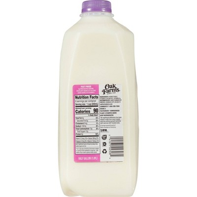 Oak Farms Fat Free Skim Milk - 0.5gal