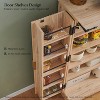 SinCiDo Fluted Kitchen Pantry with Doors and Adjustable Shelves, Modern Pantry Cabinet with Drawer, Wood Cupboard for Kitchen - 4 of 4