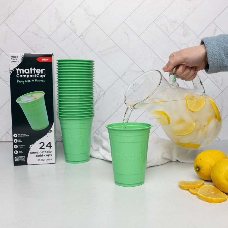 Matter Compostable Cold Cups - 18oz/24ct, 3 of 12