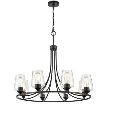 Millennium Lighting Ashford 8 - Light Chandelier in  Matte Black