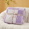 Snuggle Sac Fluffy Buffalo Plaid Throw Blanket,Reversible Cozy Throw,Classic Checkered Style - 4 of 4