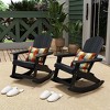 WestinTrends 2-Piece Outdoor Patio All-weather Adirondack Rocking Chair Set - 2 of 4