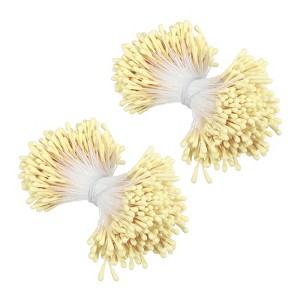 Unique Bargains DIY Craft Handmade Decorative Double Heads Artificial Flower Stamens 700 Pcs - 1 of 4