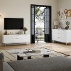 Sideboard Buffet Cabinet with Storage, 55‘’ Kitchen Storage Cabinet with 2 Doors and 3 Drawers, Modern Wood Coffee Bar Table for Dining Room - 4 of 4