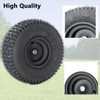 2 Pack 15x6.00-6 Lawn Mower Tire,Flat Free Tractor Turf Tires,15x6x6 Lawn Mover Tire And Wheel For Ridding Lawn Mower Garden Tractor - 2 of 4