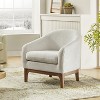 Kiian Boucle Armchair Chair with solid wood legs| HULALA HOME - 2 of 4