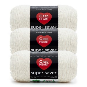Red Heart Super Saver Yarn 3/Pack-Aran Yarn - 1 of 4