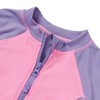 Lands' End Kids Long Sleeve Half Zip One Piece UPF 50 Swimsuit - 2 of 2