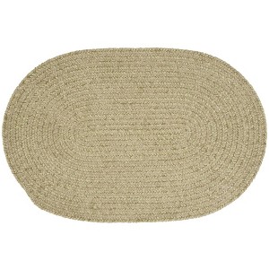 Colonial Mills Barefoot Chenille Bath Rug Braided Rug, Celery 1'10"x2'10", Oval Shape - 1 of 3
