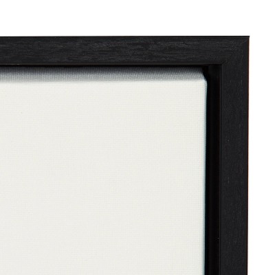 Sylvie Full Moons Chart Framed Canvas Wall Art, 33x23 Black