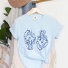 Simply Sage Market Two Lobsters Blue Garment Dyed Tee - 3 of 4