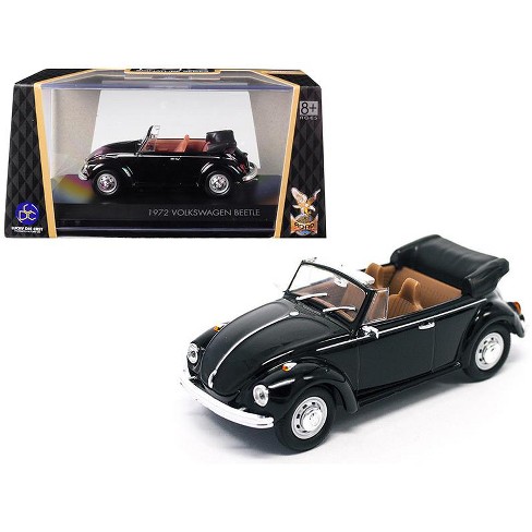 1972 Volkswagen Beetle Open Top Convertible Black 1 43 Diecast Model Car By Road Signature Target