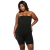 InstantFigure Plus Size Strapless Bandeau Bodyshorts open gusset WBS011C - 2 of 4
