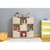 Basicwise9 Cube Wooden Organizer With 5 Enclosed Doors and 4 Shelves - 3 of 4