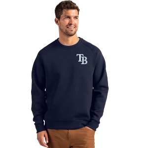 Tampa Bay Rays Cutter & Buck Roam Recycled Crew Neck Mens Pullover - 1 of 1