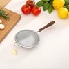 Unique Bargains Food Strainer Walnut Small Hand Wash Stainless Steel Brown 1 Pc - 2 of 4